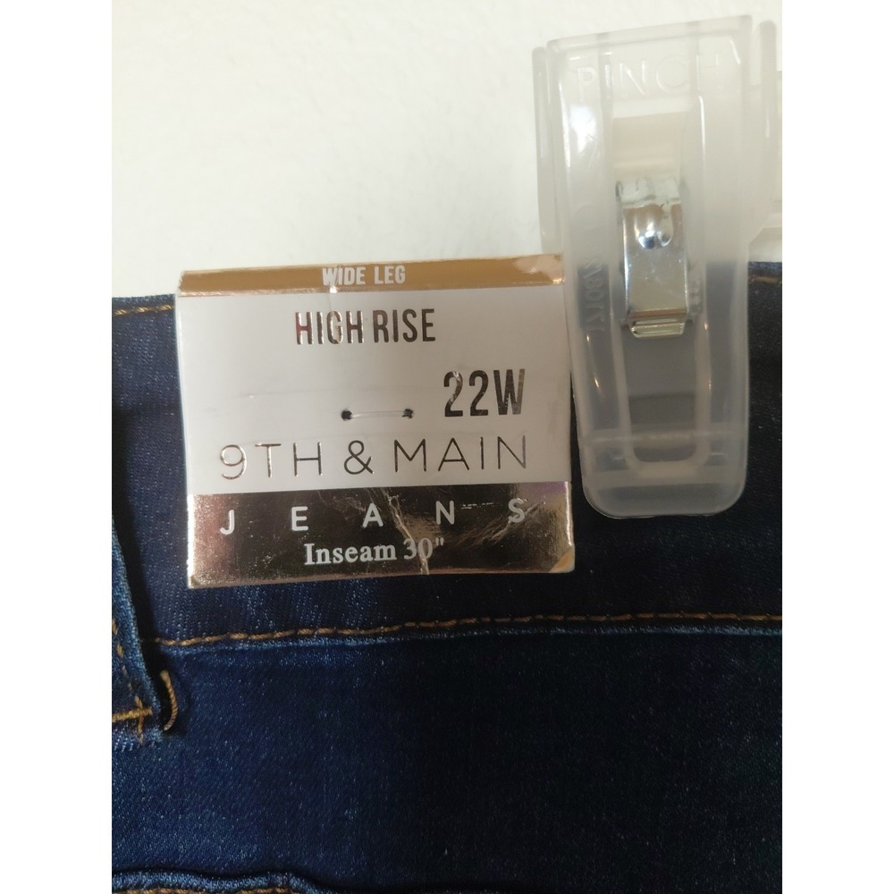 9TH &MAIN High-Rise Wide Leg Denim Size 22W NWT - Picture 8 of 8